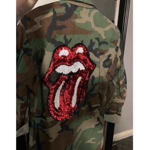 ROADIE COUTURE Rolling Stones army jacket
